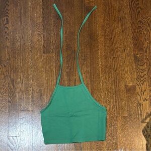 Aritzia Green Crop Top